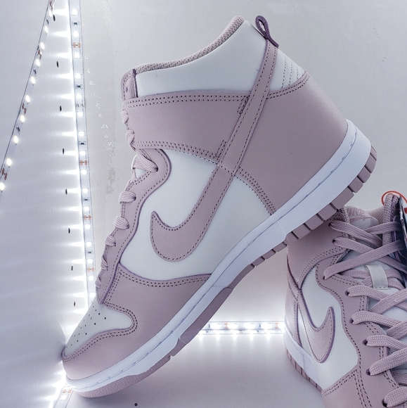 Nike Dunk High PINK OXFORD (WOMEN'S) - Picture 13 of 16